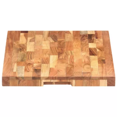 Placă de tocat, 60x40x4 cm, lemn masiv de acacia