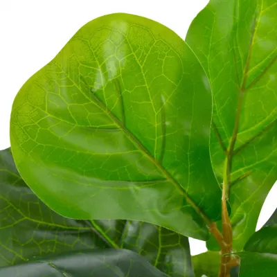 Plantă artificială ficus cu ghiveci, verde, 45 cm