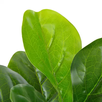 Plantă artificială ficus cu ghiveci, verde, 90 cm