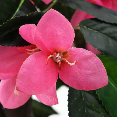 Plantă artificială Rododendron cu ghiveci 310 cm Verde și roz