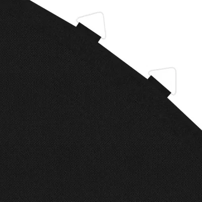 Podea de trambulină rotundă de 4,57 m, negru, material textil