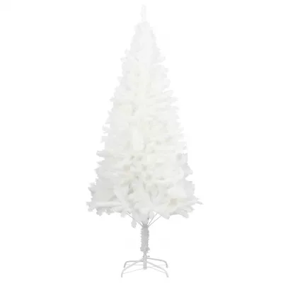 Pom de Crăciun artificial, ace cu aspect natural, alb, 180 cm