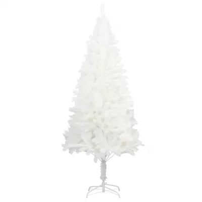 Pom de Crăciun artificial, ace cu aspect natural, alb, 210 cm