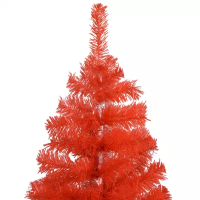 Pom de Crăciun artificial cu suport, roșu, 150 cm, PVC