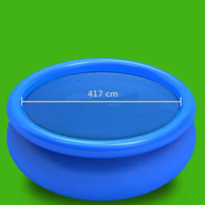 Prelată de piscină, albastru, 417 cm, PE