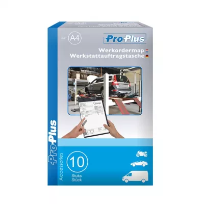 ProPlus Planșetă comenzi reparații atelier A4, 10 buc., negru 580040
