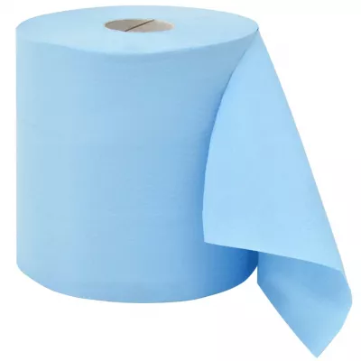 Prosoape hârtie industrială 2 straturi, albastru, 2 role, 20 cm