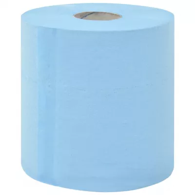 Prosoape hârtie industrială 2 straturi, albastru, 6 role, 20 cm