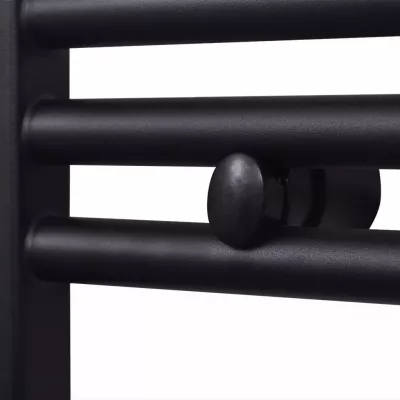 Radiator port-prosop incălzire baie, curbat, 500 x 764 mm, negru