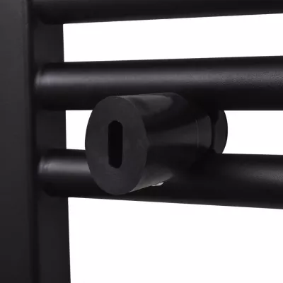 Radiator port-prosop incălzire baie, curbat, 500 x 764 mm, negru