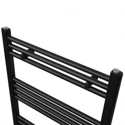 Radiator port-prosop incălzire centrală baie, drept, 500x1160mm, negru