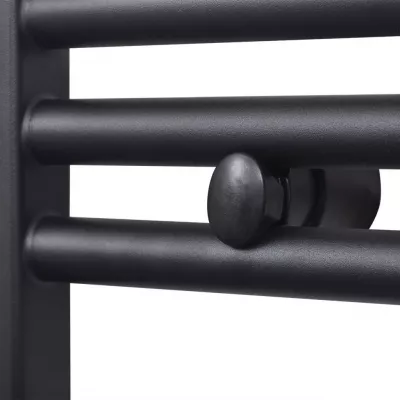 Radiator port-prosop incălzire centrală baie, drept, 500x1160mm, negru