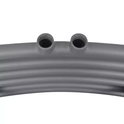 Radiator port-prosop incălzire centrală, curbat, 500 x 1160 mm, gri