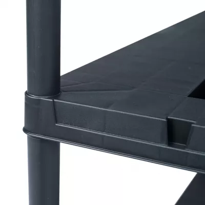 Raft de depozitare, negru, 90 x 40 x 180 cm, plastic, 260 kg