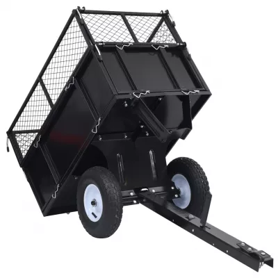 Remorcă basculantă tractor de tuns gazon, incărcătură 150 kg