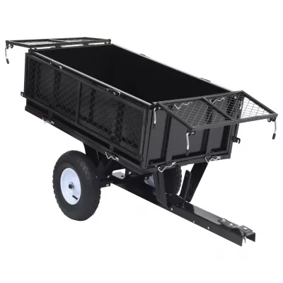 Remorcă basculantă tractor de tuns gazon, incărcătură 150 kg