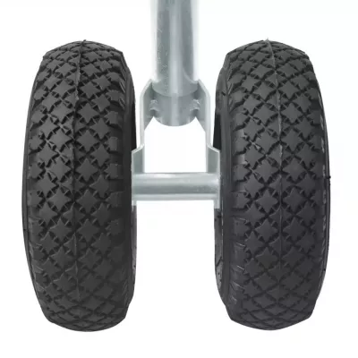 Roată dublă jocheu jantă plastic + anvelope 341508 ProPlus, 26x8,5cm
