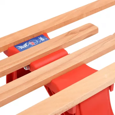 Sanie pliabilă pentru zăpadă cu spătar, 110 cm, lemn