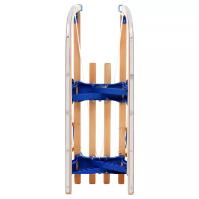 Sanie pliabilă pentru zăpadă cu spătar, lemn, 110 cm