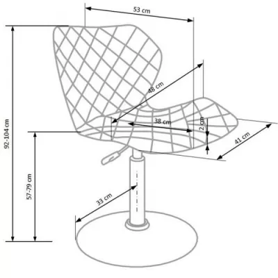 Scaun birou copii HM Matrix 2 alb - gri