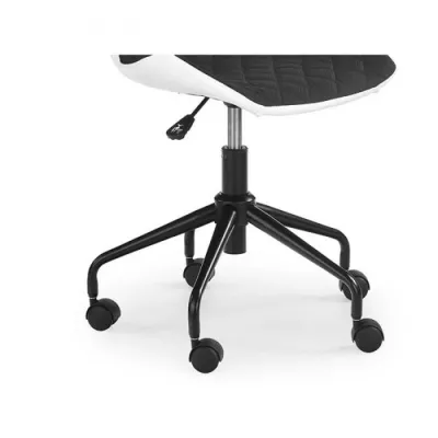 Scaun birou copii HM Matrix alb - negru