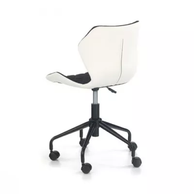 Scaun birou copii HM Matrix alb - negru