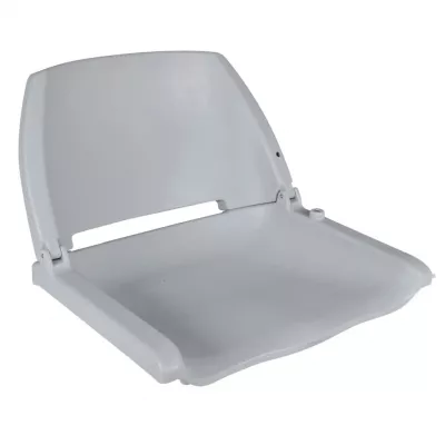 Scaune barcă 2 buc. gri 41x51x48 cm spătar pliabil fără pernă