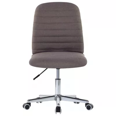 Scaune de bucătărie, 2 buc., gri taupe, material textil