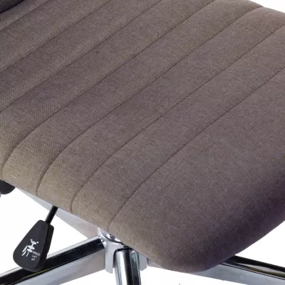 Scaune de bucătărie, 2 buc., gri taupe, material textil