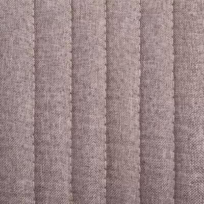 Scaune de bucătărie, 6 buc., gri taupe, material textil