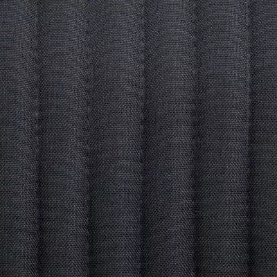 Scaune de bucătărie, 6 buc., negru, material textil