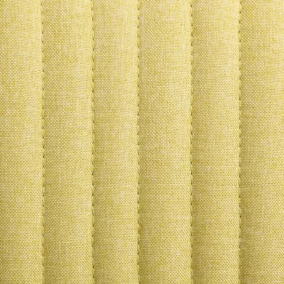 Scaune de bucătărie, 6 buc., verde, material textil