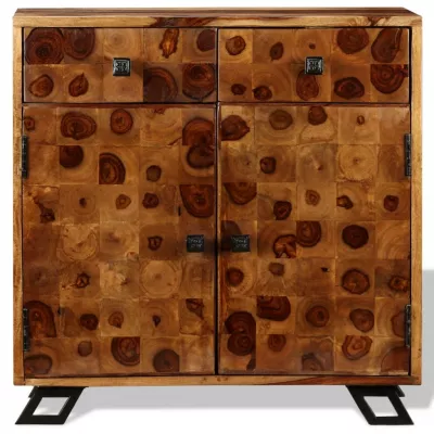 Servantă din lemn masiv de sheesham, 65 x 35 x 65 cm