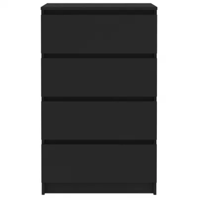 Servantă, negru, 60 x 35 x 98,5 cm, PAL