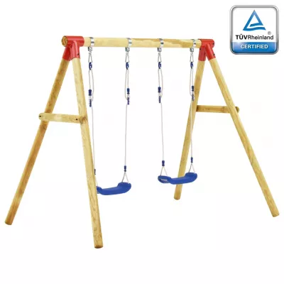 Set de leagăne, 230 x 130 x 166 cm, lemn de pin