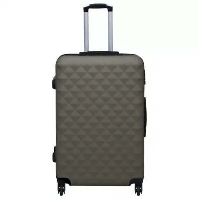 Set de valize cu carcasă rigidă, 3 piese, antracit, ABS