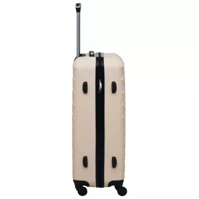 Set de valize cu carcasă rigidă, 3 piese, auriu, ABS