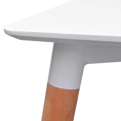 Set masă și scaune de bucătărie, alb și gri inchis, 5 piese