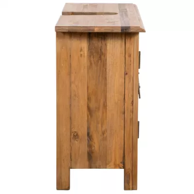 Set mobilier baie din lemn masiv de pin reciclat