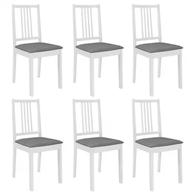 Set mobilier de bucătărie, 7 piese, alb, MDF