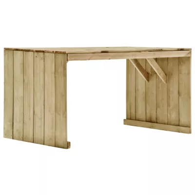 Set mobilier de exterior, 5 piese, lemn de pin tratat