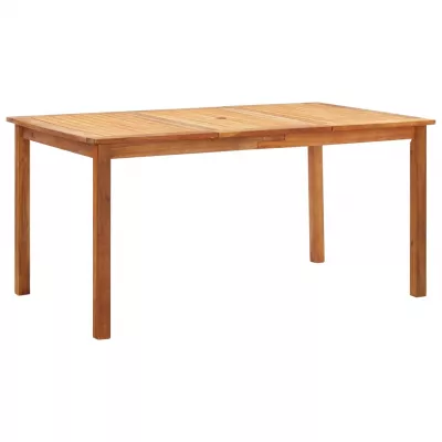 Set mobilier de exterior, 7 piese, gri, poliratan, lemn acacia