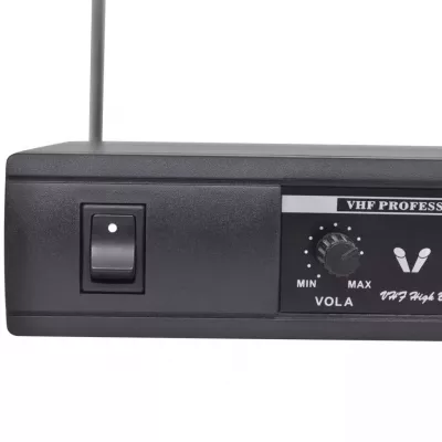 Set VHF receiver cu 2 microfoane fără fir