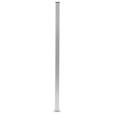 Stâlpi de gard, 2 buc., 185 cm, aluminiu