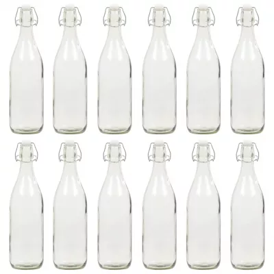 Sticlă cu dop ermetic, 12 buc., 1 L