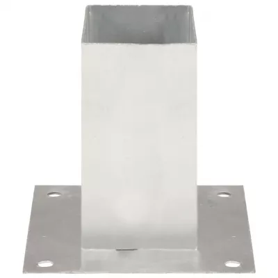 Suporți stâlp, 4 buc., metal galvanizat, 71 mm
