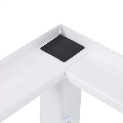 Suport mașină de spălat/uscător, cu rafturi retractabile, alb