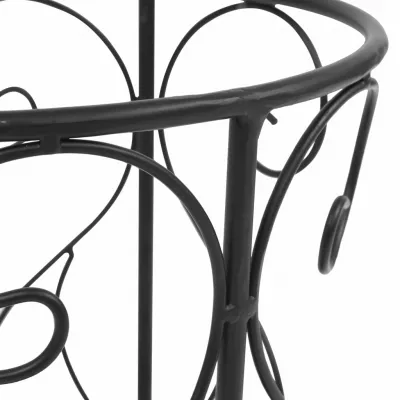 Suport pentru umbrelă, stil vintage, metal, 26x46 cm, negru