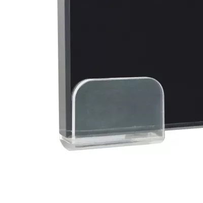 Suport TV/monitor din sticlă, 80 x 30 x 13 cm, negru