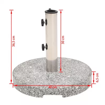 Suport umbrelă de soare Granit Rotund 22 kg